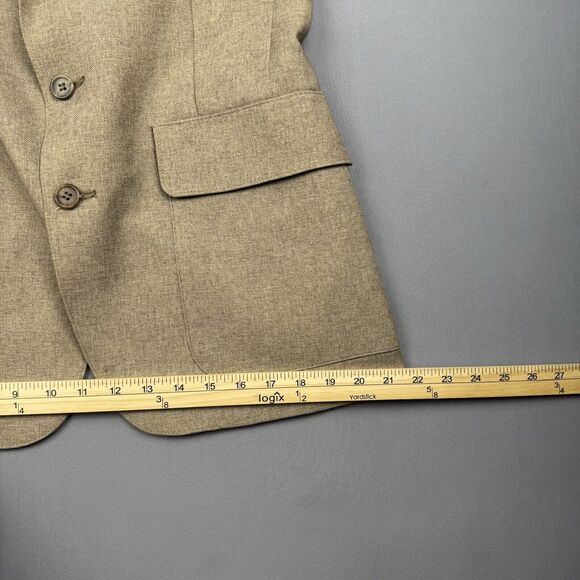 Vintage Levi Panatela Sportswear Men's Size 38S Heathered Brown Suit Coat Jacket - Picture 13 of 15